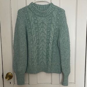 a new day Women's Cowl Neck Sweater - Soft Teal